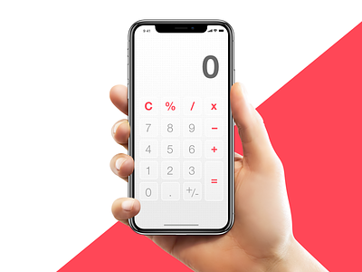 iOS Calculator 📱 — Daily UI Challenge #004 calculator dailyui ios minimal swiss ui