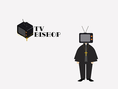TV Bishop bishop graphic design illustrator logo