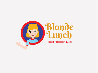 Blonde Lunch blonde graphic design illustrator logo lunch vector