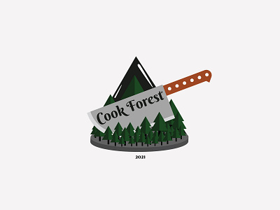 Cook Forest cook forest graphic design illustrator logo vector