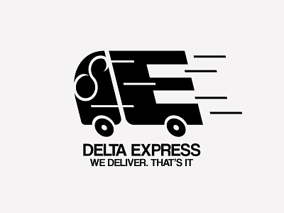 Delta Express branding express flat graphic design illustrator logo vector