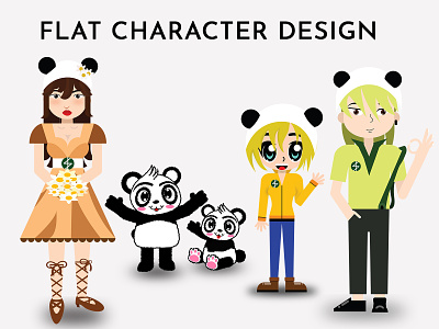 Flat Character Design