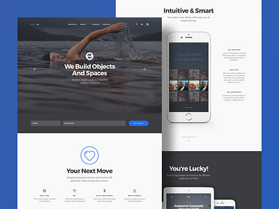 Baikal Startup UI Kit | Sample features header promo slider ui kit