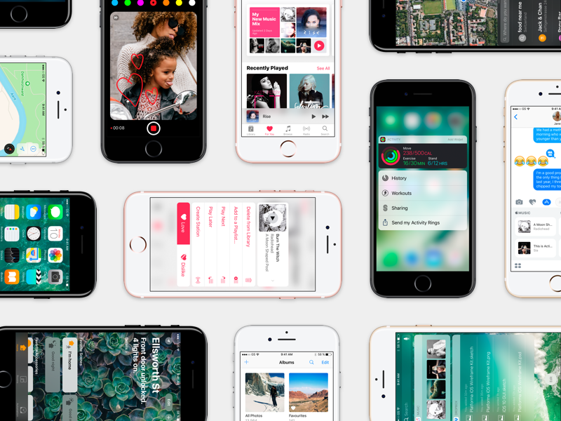 iOS 10 GUI | Big Update ios10 iphone 3d touch apple music apple gui ios