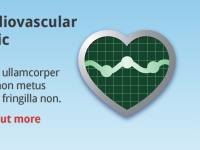 Cardioclinic icon illustration website