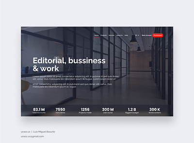 Hero: Landing page UI hero landing page luis miguel basurto product design ui ui challenge ui design uraoz uraoz ux uraoz.ux user interface visual design web design