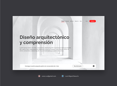 Hero: Landing page UI hero l landing page luis miguel basurto product design ui ui challenge ui design uraoz uraoz ux uraoz.ux user interface visual design web design