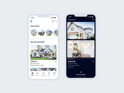 Real Estate Stories | Opendoor | Figma Prototype app cards dark figma home house ios mobile opendoor product product design real estate simple slides stories swipe ui ux