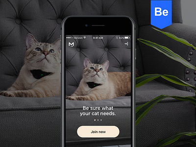 The Mobile App For Cats. Behance Case