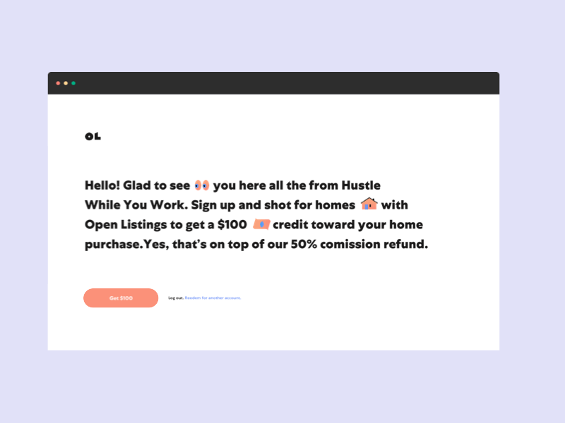 Referral Landing house icons illustration marketing opendoor openlistings product design real estate typography ui ux visual design