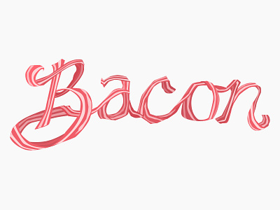 Bacon bacon typography