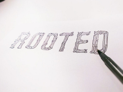 Rooted Hand-drawn Typography