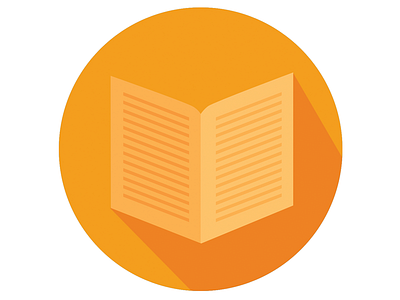 Flat Book Icon book flat icon long shadow