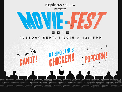 Movie-Fest chicken movie popcorn raising canes rightnow theater