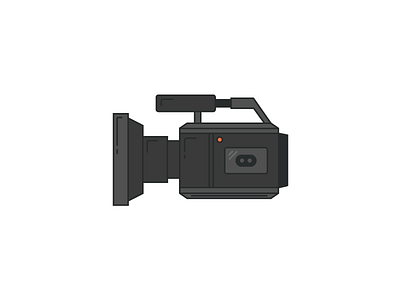 Film-tastic camera film flat icon lens line red rhode video