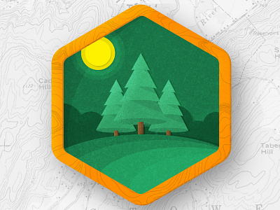 Camp Flannelgraph camp camping cloth felt flannelgraph map retreat texture topographical topography trees wilderness