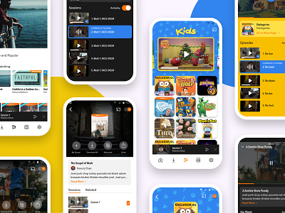 RightNow Media App Redesign android app bible studies ios product redesign rightnow media streaming uidesign ux video