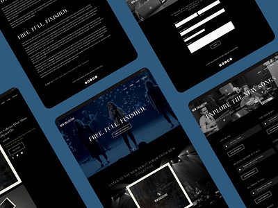 New Collective Site bent tree branding music new collective ui webdesign