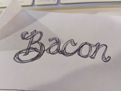 Bacon type bacon typography