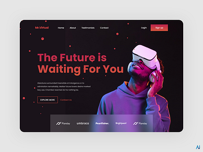 Virtual Reality Web Banner