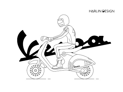 My favorite vespa 946 illustration