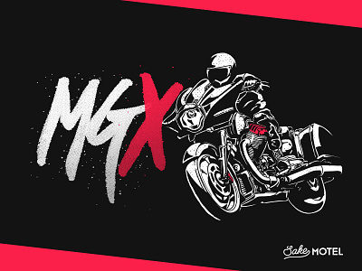 guzzi MGX-21 Motorcycle helmet highlights illustration moped motor motorbike motorcycle old school shoes