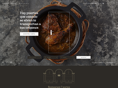 7 Portes website barcelona design restaurant ui ux web web design website