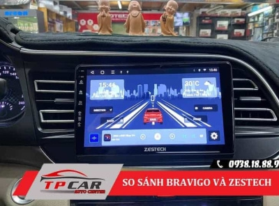 So sánh màn hình Zestech với Bravigo bravigo màn hình bravigo màn hình zestech so sánh bravigo và zestech tpcar auto center zestech
