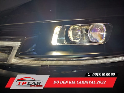 Độ đèn tăng sáng cho xe Carnival 2022 tpcar auto center độ đèn carnival độ đèn kia carnival 2022