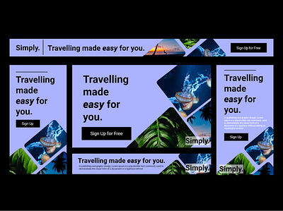 Travel Application branding graphic design ui