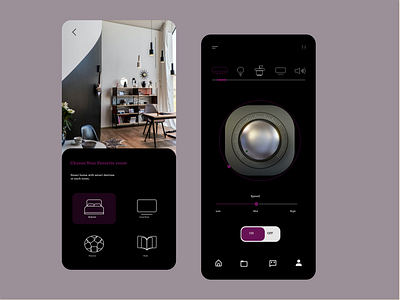 Home Automation App app design ui