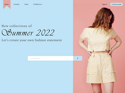 Summer Collection 2022 ui design