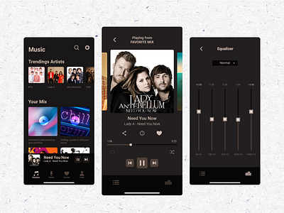 Mobile App UI: Musistre application ui ux