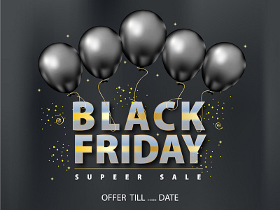 Black Friday offer Banner Vector