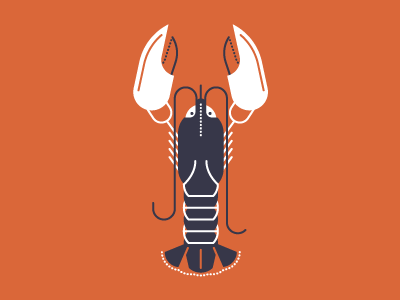 Lobster boil claws food icon illustration lobster maine seafood