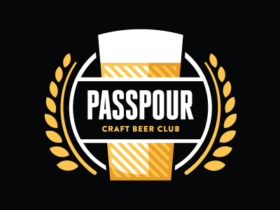 Passpour 1 beer club craft beer logo passport wheat