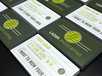 Lazar Landscaping Business Card