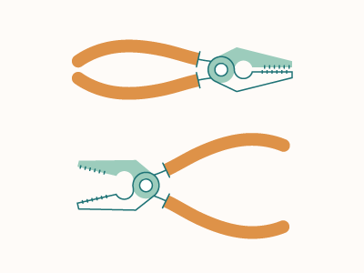 Some pliers icon illustration pliers tools