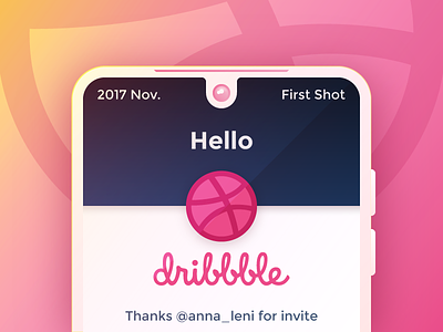 Hello Dribbble! artacet essential first shot graphic design hello dribbble mobile phone ui