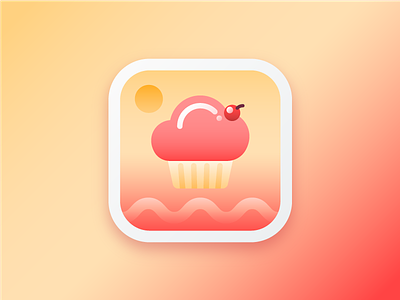 App icon design concept app icon cupcake graphic design icon icon concept icon design muffin vector