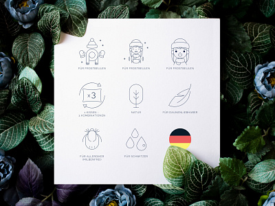 Custom set of vector icons for a web site