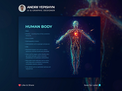 Human body. Creative illustration