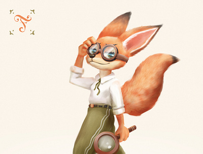 Fox characterdesign design type