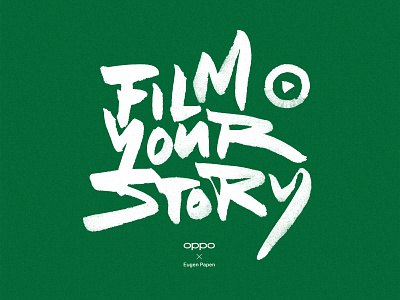 Film Your Story calligraphy design lettering t-shirt type
