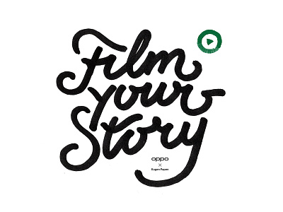 Film Your Story branding calligraphy design lettering type