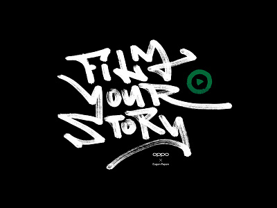 Film Your Story branding calligraphy design lettering type