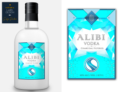 Premium label design for vodka