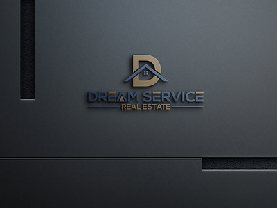 D latter real estate logo design