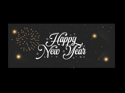 Happy New Year creative banner design