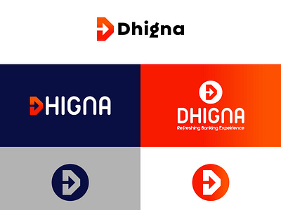 Dhigna financial company Logo + Branding Design branding business logo company logo creative logo design financial logo illustration logo logo design modern logo ui unique logo